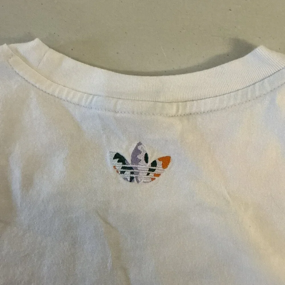 Adidas Originals Men's Cartoon Print‎ T Shirt XL Embroidered Trefoil